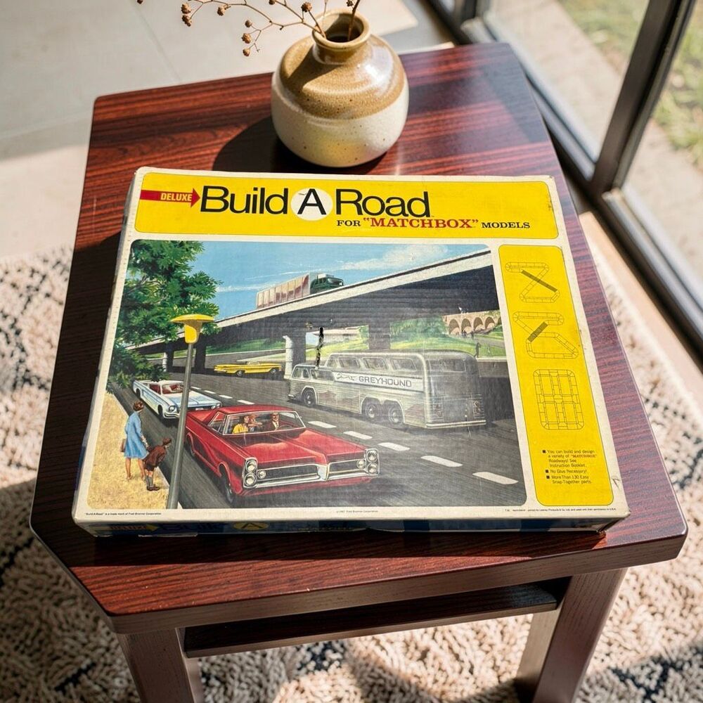 Vintage 1967 Berco Lux Build A Road Play Set for Matchbox Cars Made In Holland